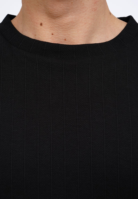 Oversized Short Sleeve Textured T-Shirt