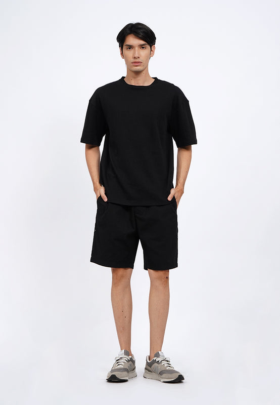 Oversized Short Sleeve Textured T-Shirt