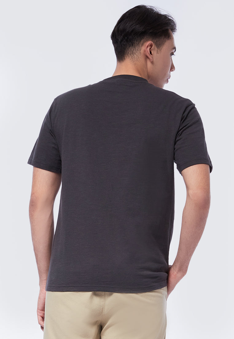Short Sleeve Slub T-Shirt with Pocket