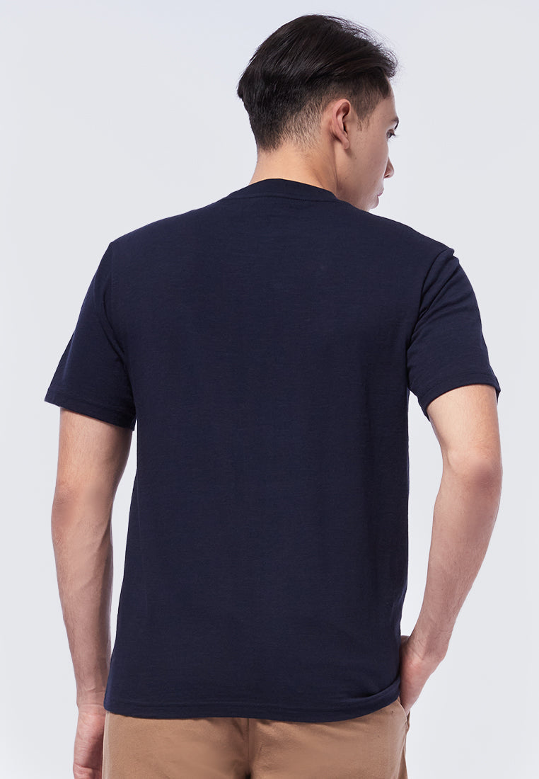 Short Sleeve Slub T-Shirt with Pocket