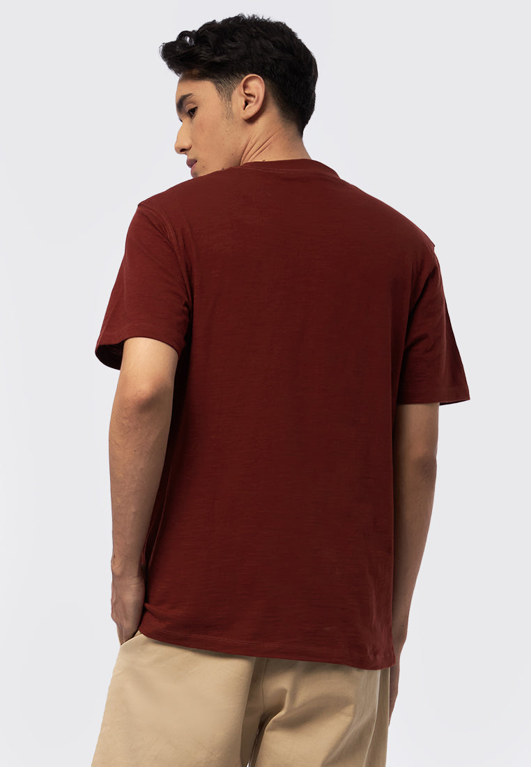 Short Sleeve Slub T-Shirt with Pocket
