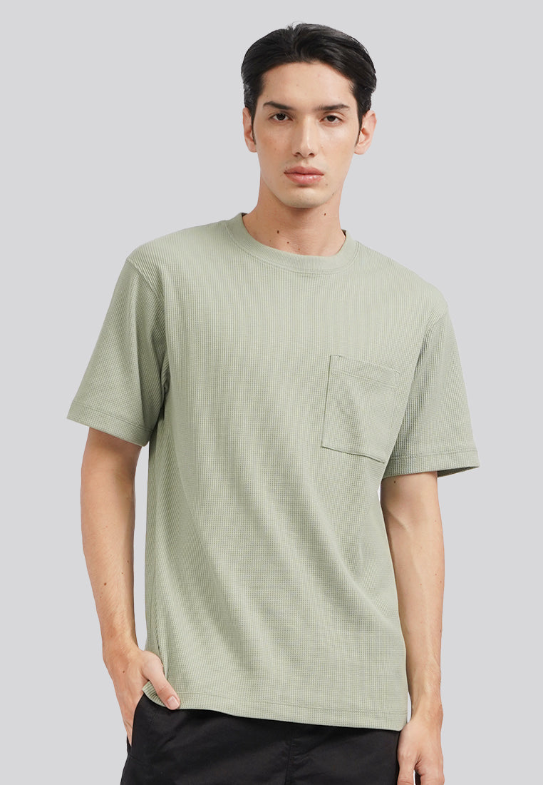 Short Sleeve Waffle T-Shirt Sage