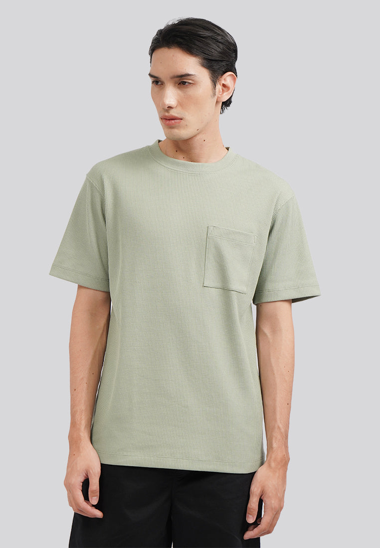 Short Sleeve Waffle T-Shirt Sage