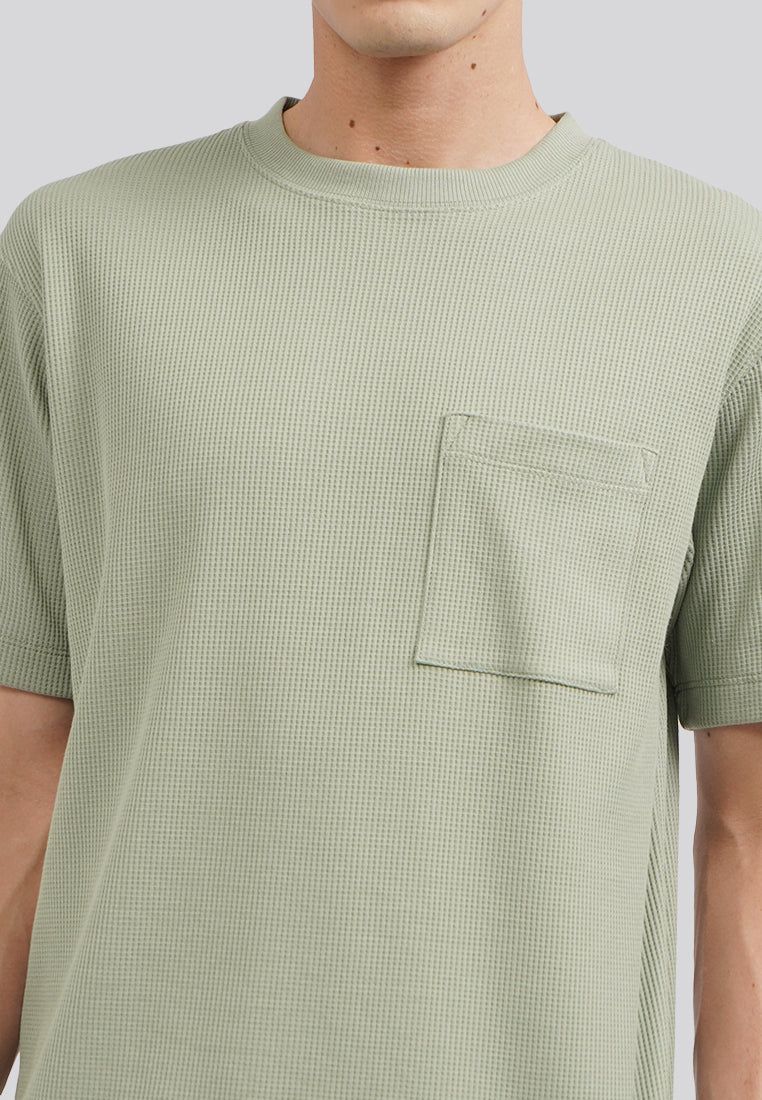 Short Sleeve Waffle T-Shirt Sage