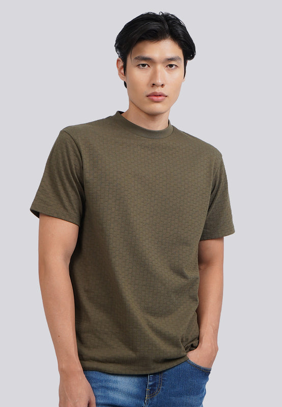 Short Sleeve Checked T-Shirt