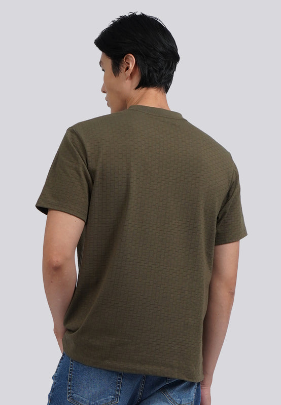 Short Sleeve Checked T-Shirt