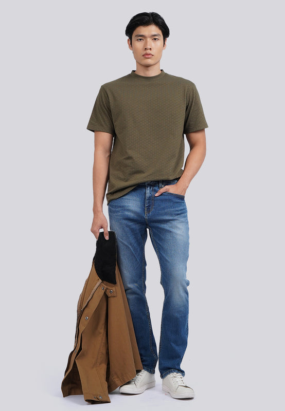Short Sleeve Checked T-Shirt