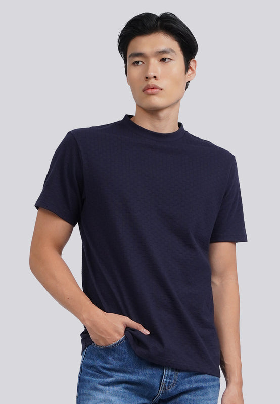 Short Sleeve Checked T-Shirt