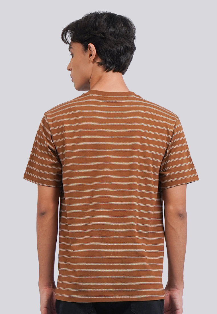 Short Sleeve Stripe Yarn Dyed T-Shirt