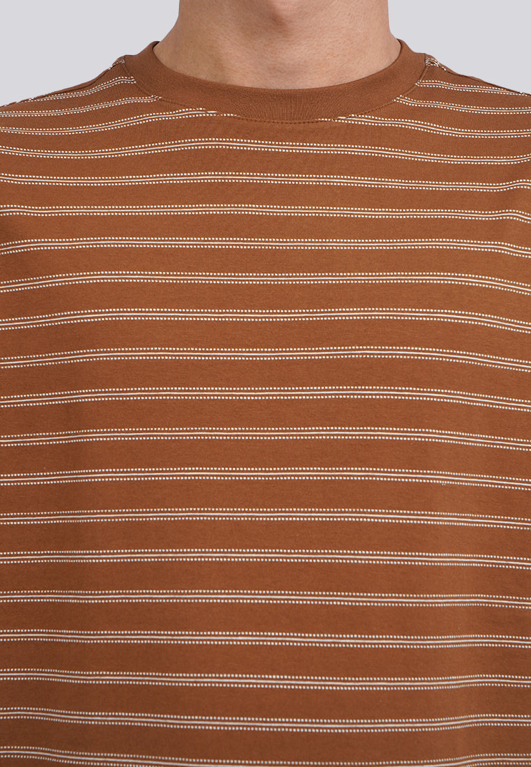 Short Sleeve Stripe Yarn Dyed T-Shirt