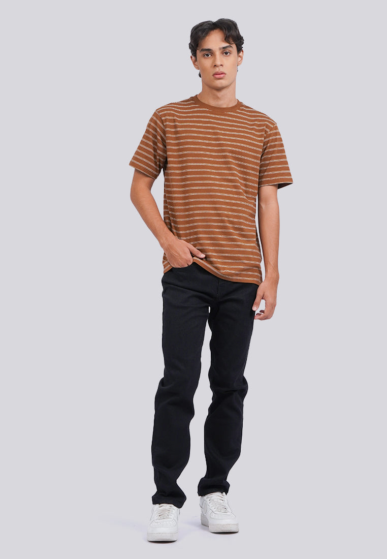 Short Sleeve Stripe Yarn Dyed T-Shirt
