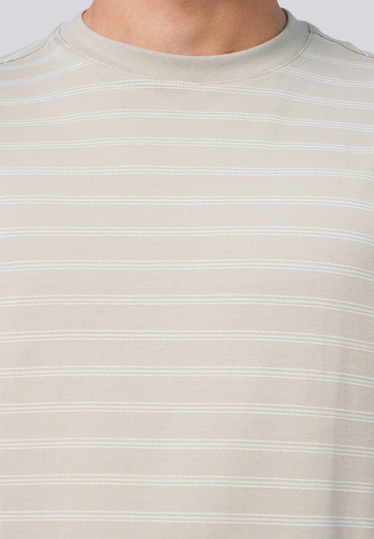 Short Sleeve Stripe Yarn Dyed T-Shirt