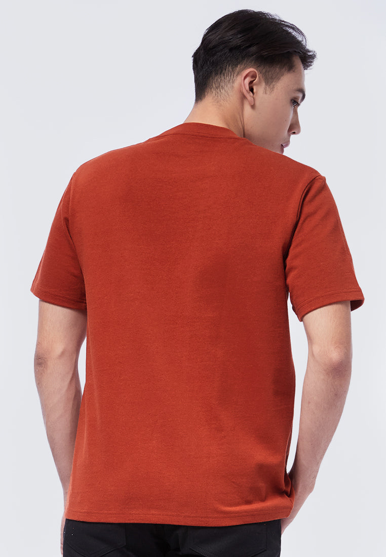 Short Sleeve Slub T-Shirt with Pocket