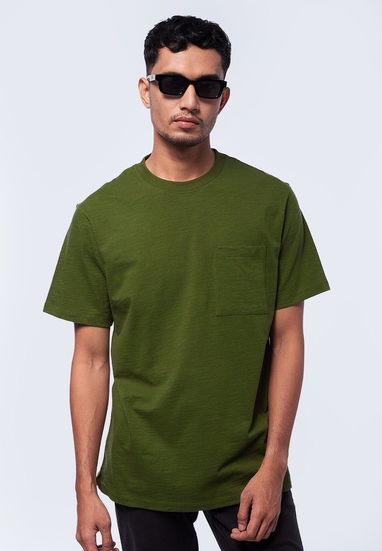 Round Neck T-Shirt with Pocket