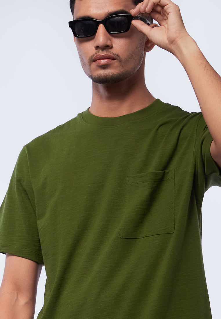 Round Neck T-Shirt with Pocket