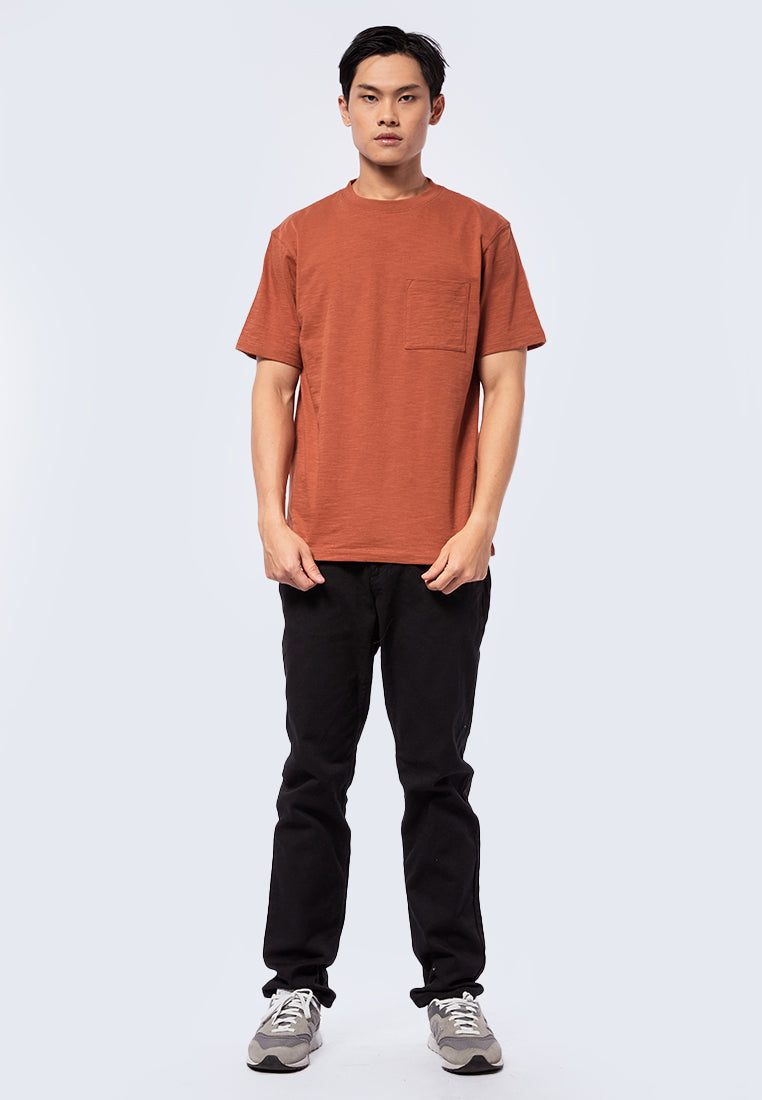 Round Neck T-Shirt with Pocket