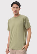 Short Sleeve Textured T-Shirt Dusty Green