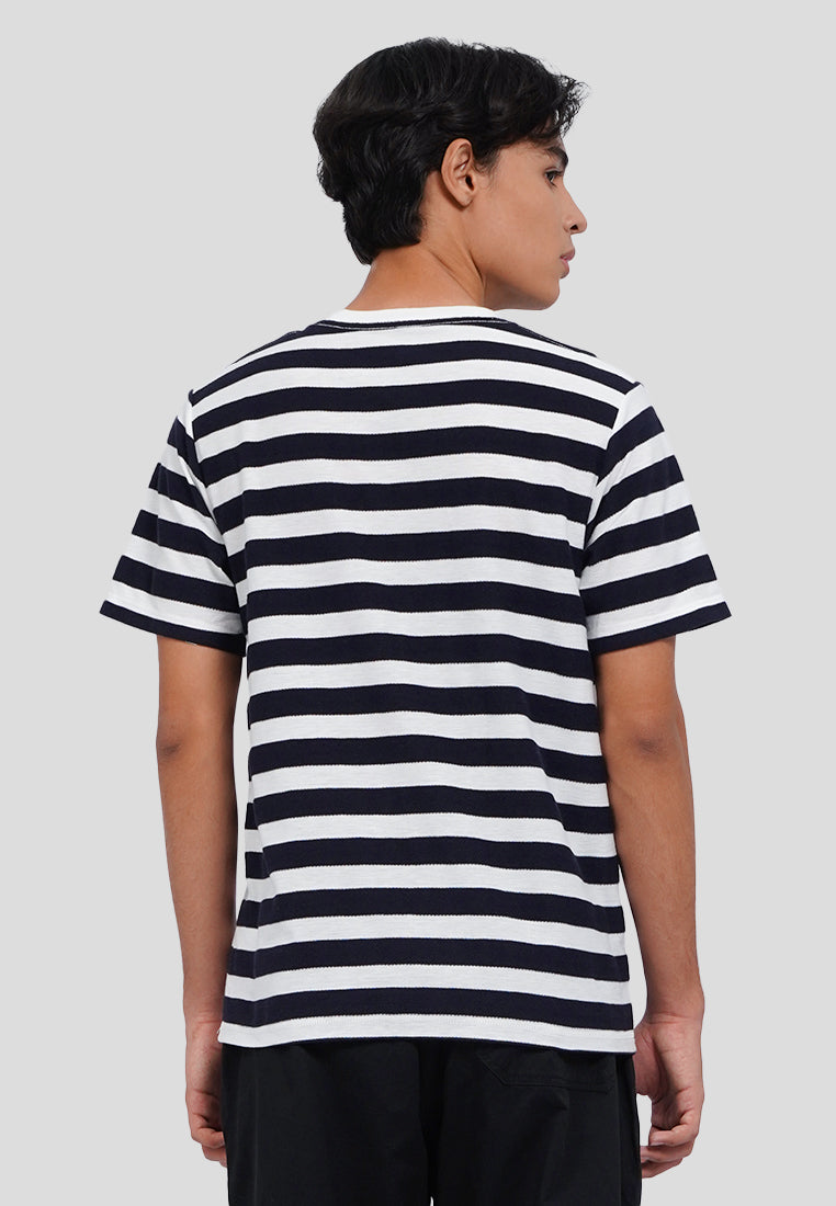 Short Sleeve Textured Stripe T-Shirt