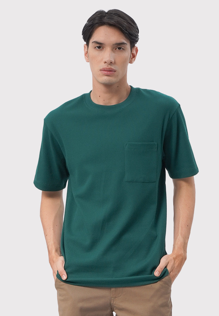 Short Sleeve T-Shirt with Pocket Emerald