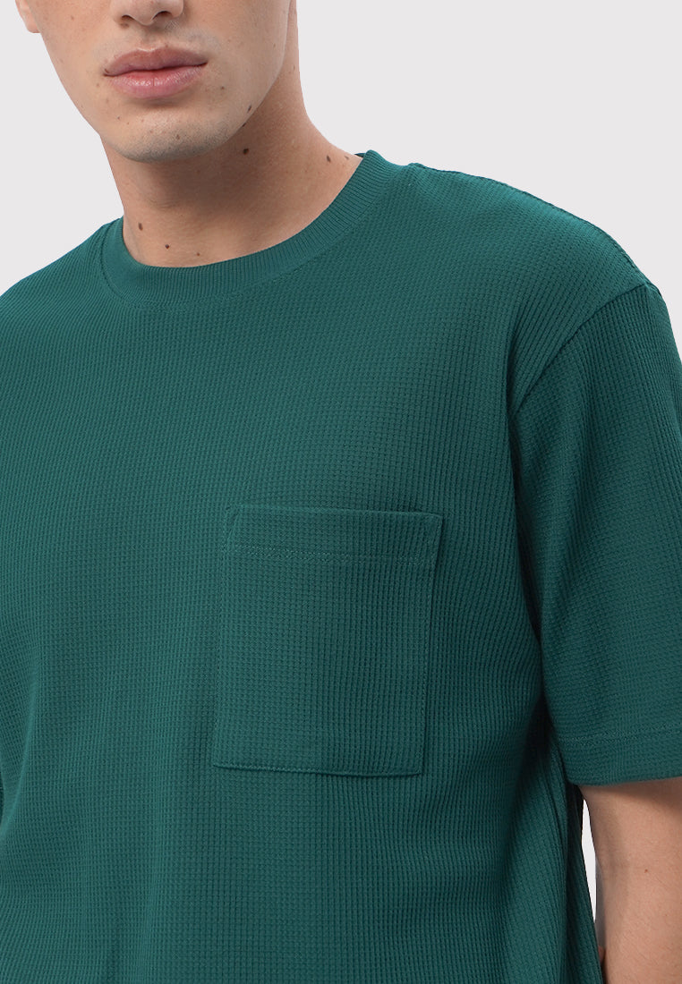 Short Sleeve T-Shirt with Pocket Emerald