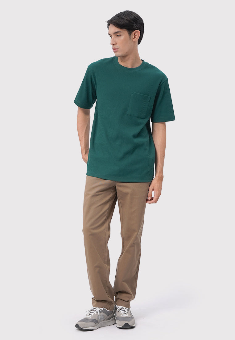 Short Sleeve T-Shirt with Pocket Emerald