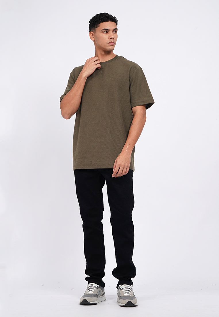 Short Sleeve Textured T-Shirt