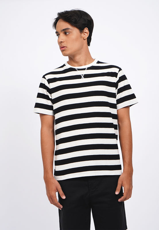 Slim Fit Short Sleeve Stripes T-Shirt