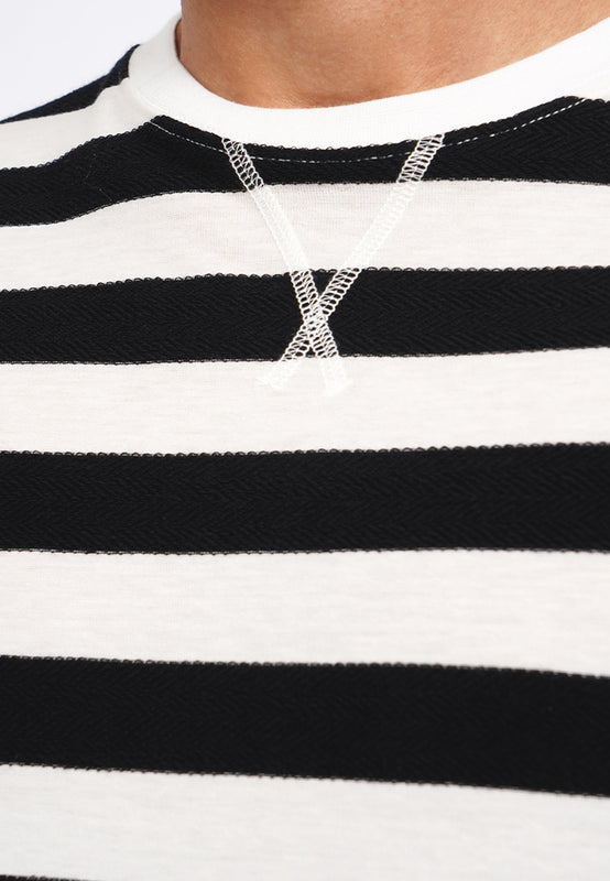 Slim Fit Short Sleeve Stripes T-Shirt