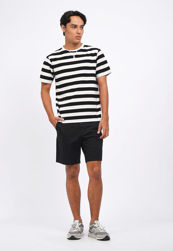 Slim Fit Short Sleeve Stripes T-Shirt