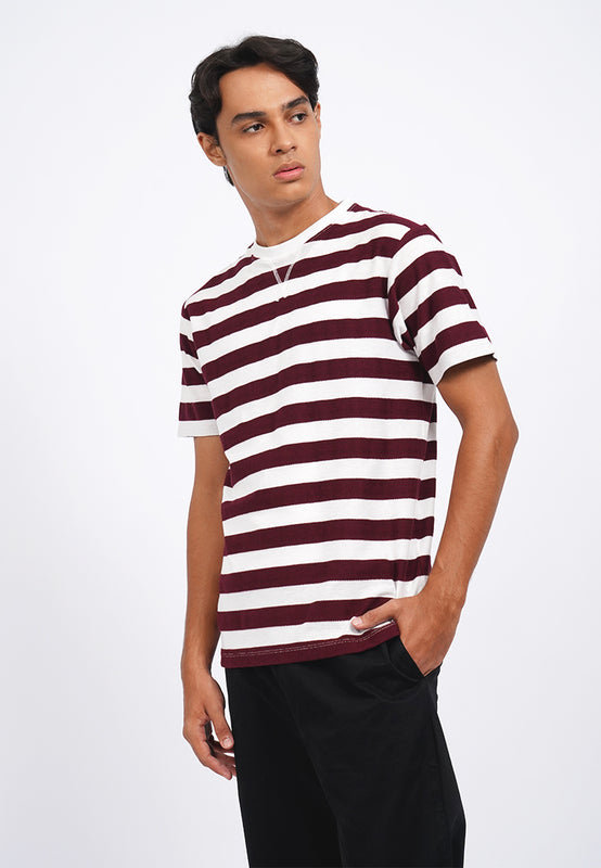 Slim Fit Short Sleeve Stripes T-Shirt
