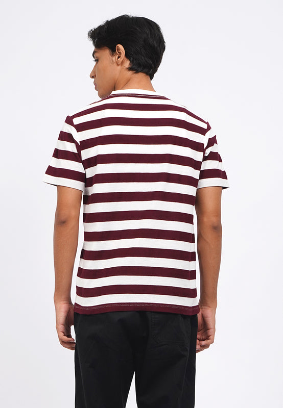Slim Fit Short Sleeve Stripes T-Shirt