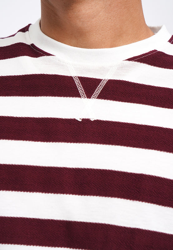 Slim Fit Short Sleeve Stripes T-Shirt
