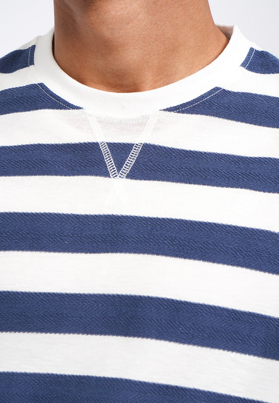 Slim Fit Short Sleeve Stripes T-Shirt