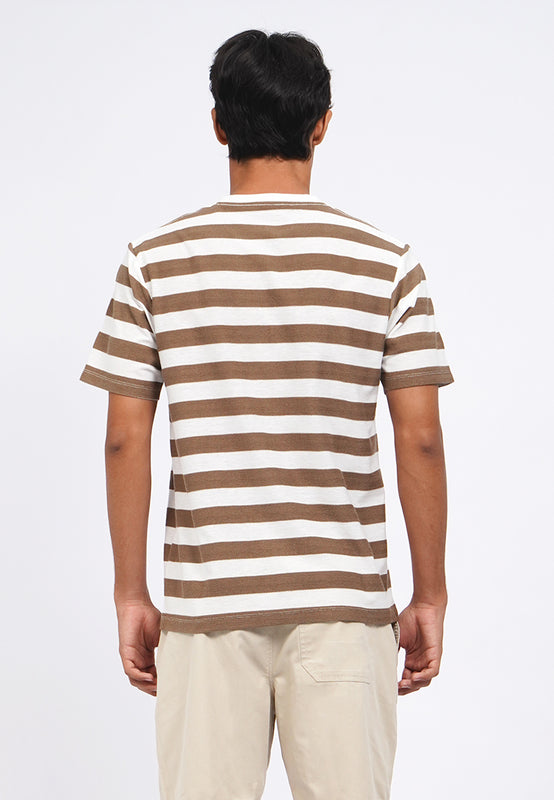 Slim Fit Short Sleeve Stripes T-Shirt