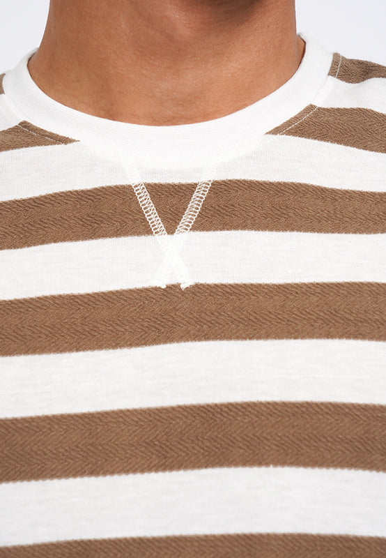 Slim Fit Short Sleeve Stripes T-Shirt