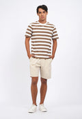 Slim Fit Short Sleeve Stripes T-Shirt