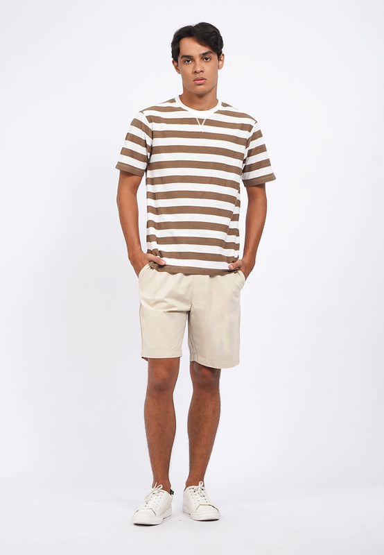 Slim Fit Short Sleeve Stripes T-Shirt
