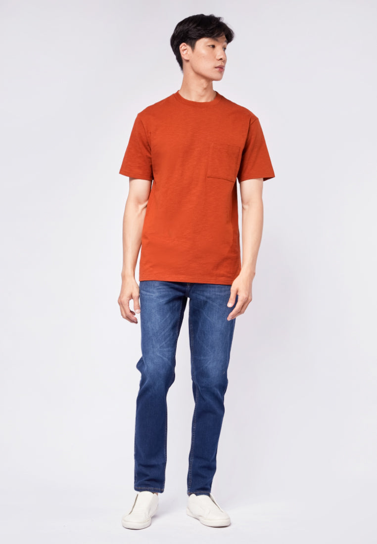 Short Sleeve T-shirt with Pocket Details