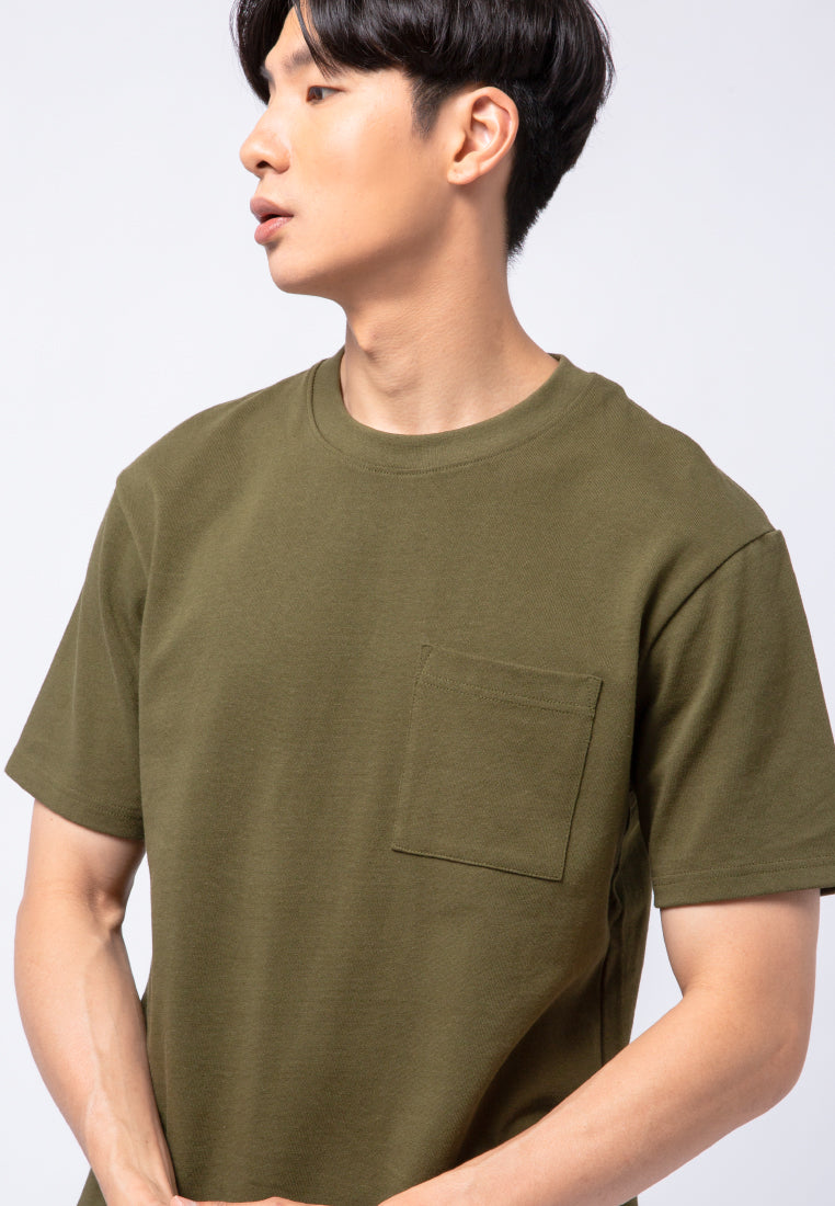 Short Sleeve T-shirt with Square Pocket