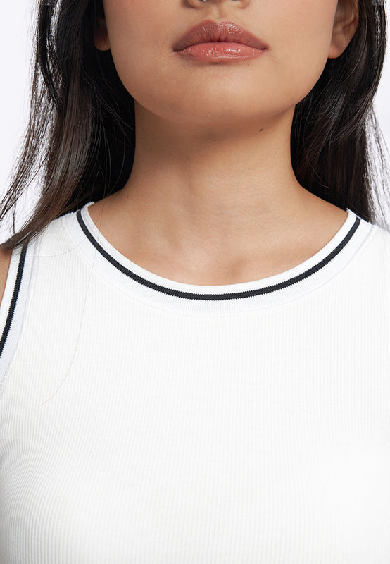Contrast Lining Fitted Bra Top