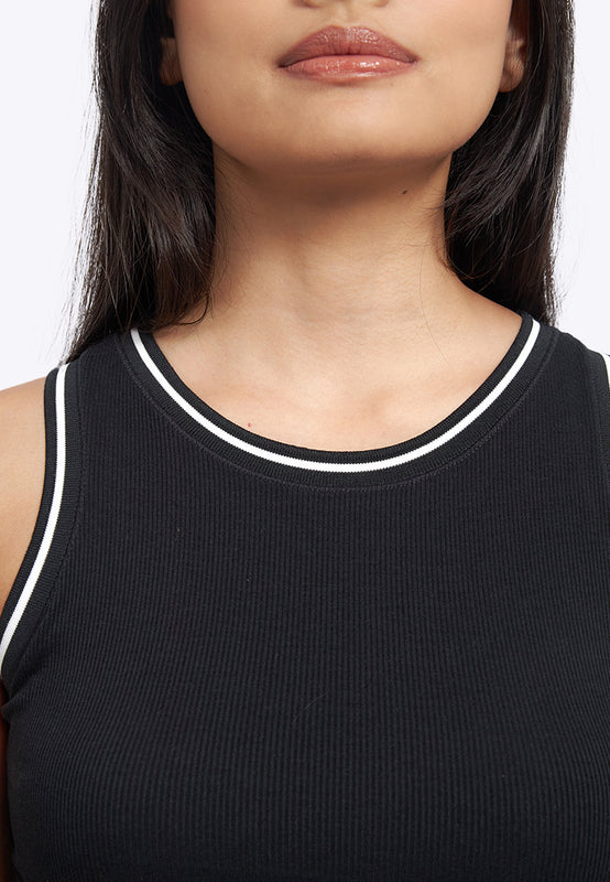 Contrast Lining Fitted Bra Top