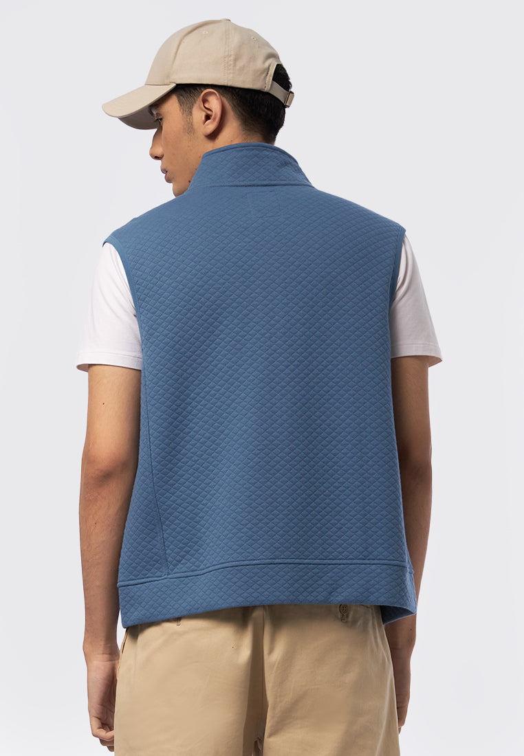 Slim Fit High Neck Vest