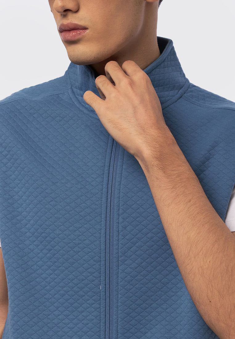 Slim Fit High Neck Vest