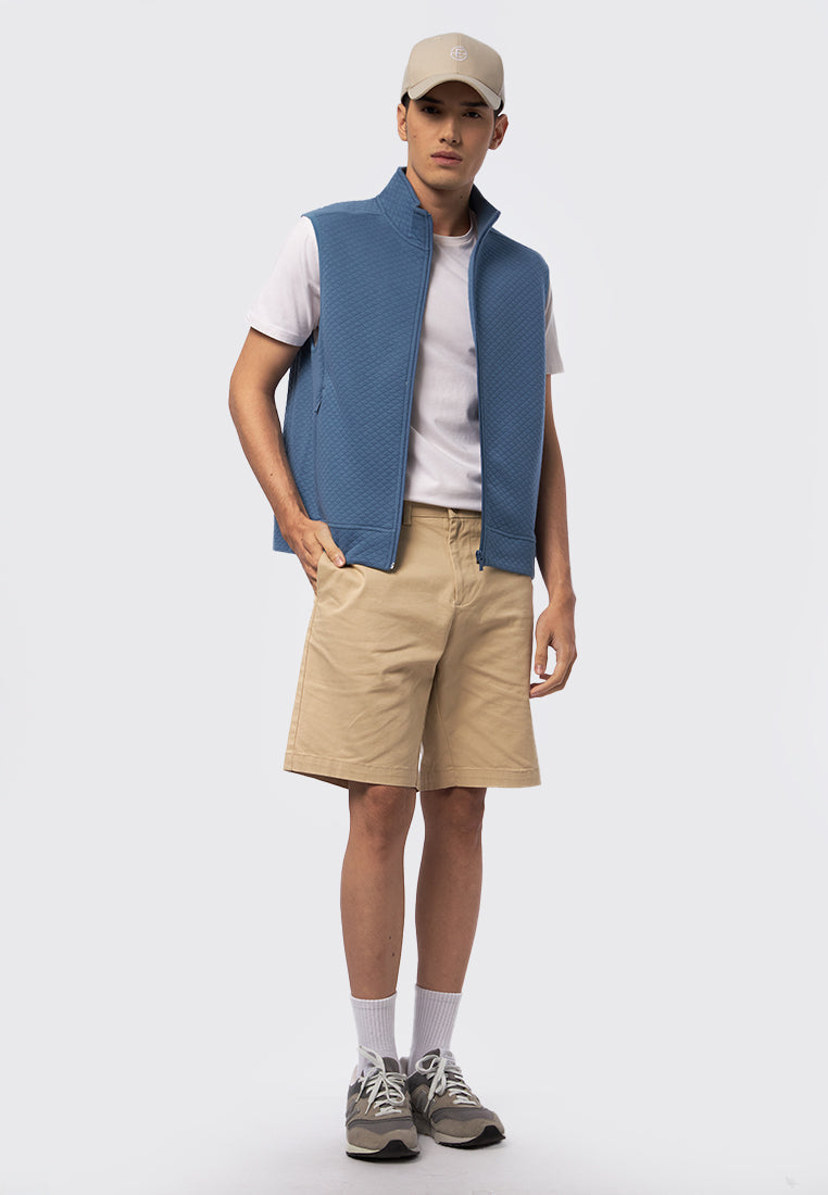 Slim Fit High Neck Vest