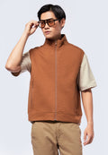 Zipped High Neck Vest