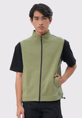 Double Jersey Slim Fit Vest Dusty Green