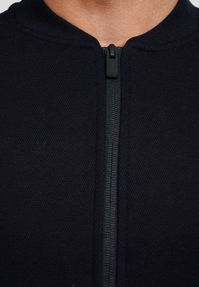 Slim Fit Zippered Knit Vest