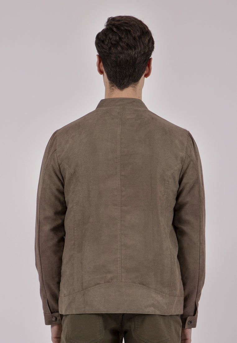 Suede Olive Jacket