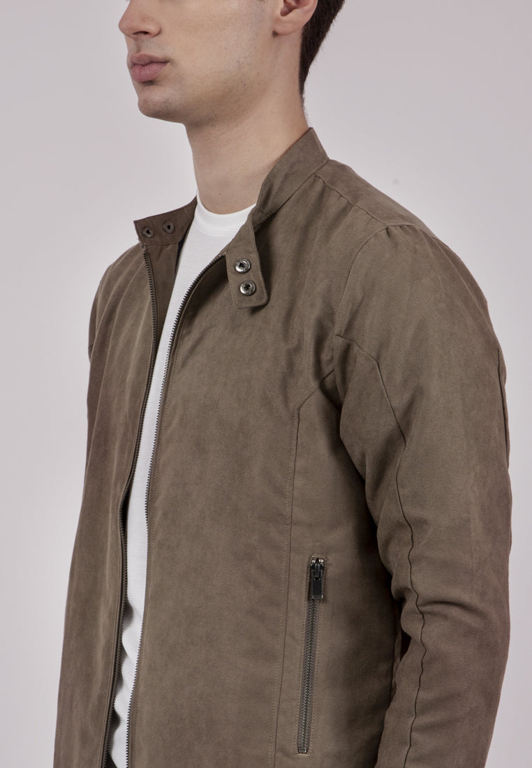 Suede Olive Jacket