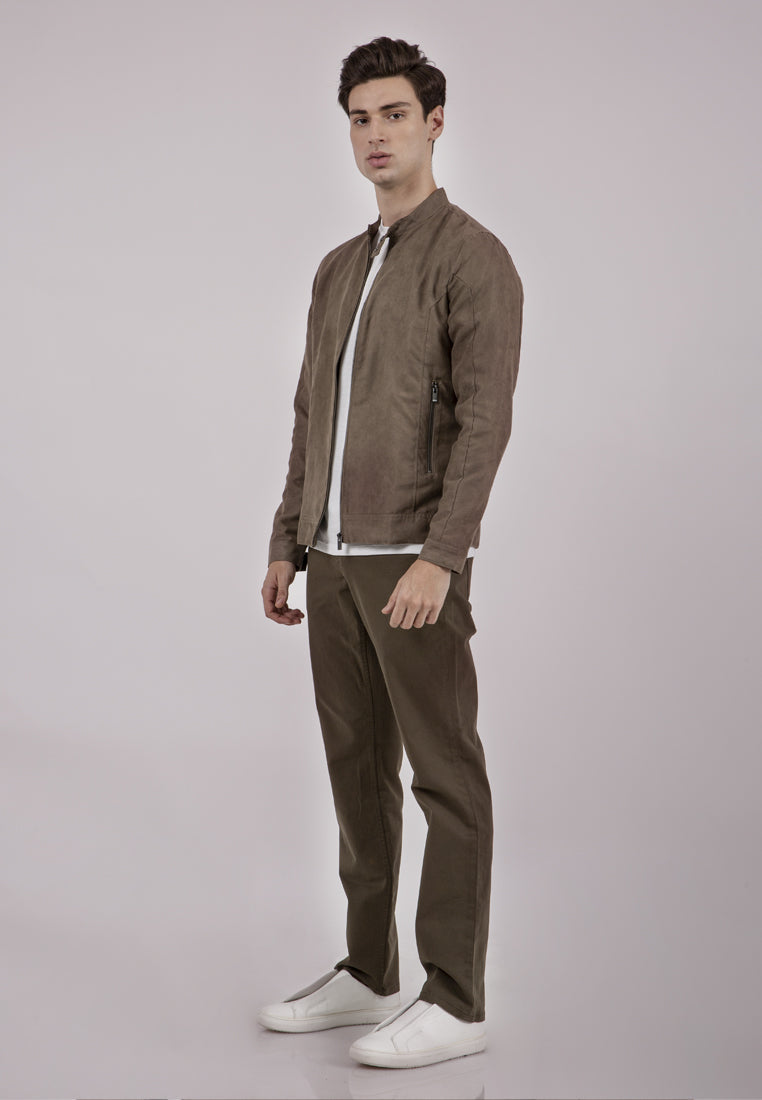 Suede Olive Jacket